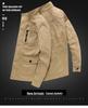 Men's Mid-Length Casual Cotton Jacket - Spring & Autumn, Plus Size, Loose Fit, Outdoor Sports, Dad Style.