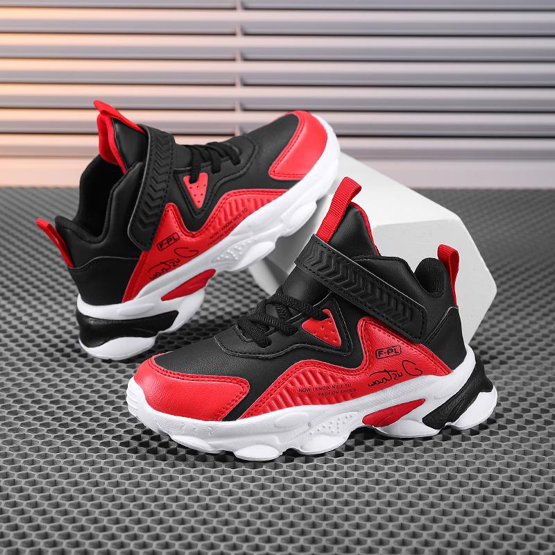 Children's Shoes Little Boys Basketball Shoes 2025 New Four-season Wear-resistant and Non-slip Sports Shoes Boys' Actual Combat Sneakers