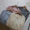 Bi Zheng 2025 Spring Korean Style Slim Fit Women's Long Sleeve Solid Color T-shirt (Model 3306)