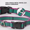 Waterproof PVC Coated Breakaway Dog Collar Adjustable Quick Release Buckle No-Stink Easy Clean Durable for Small Medium Large