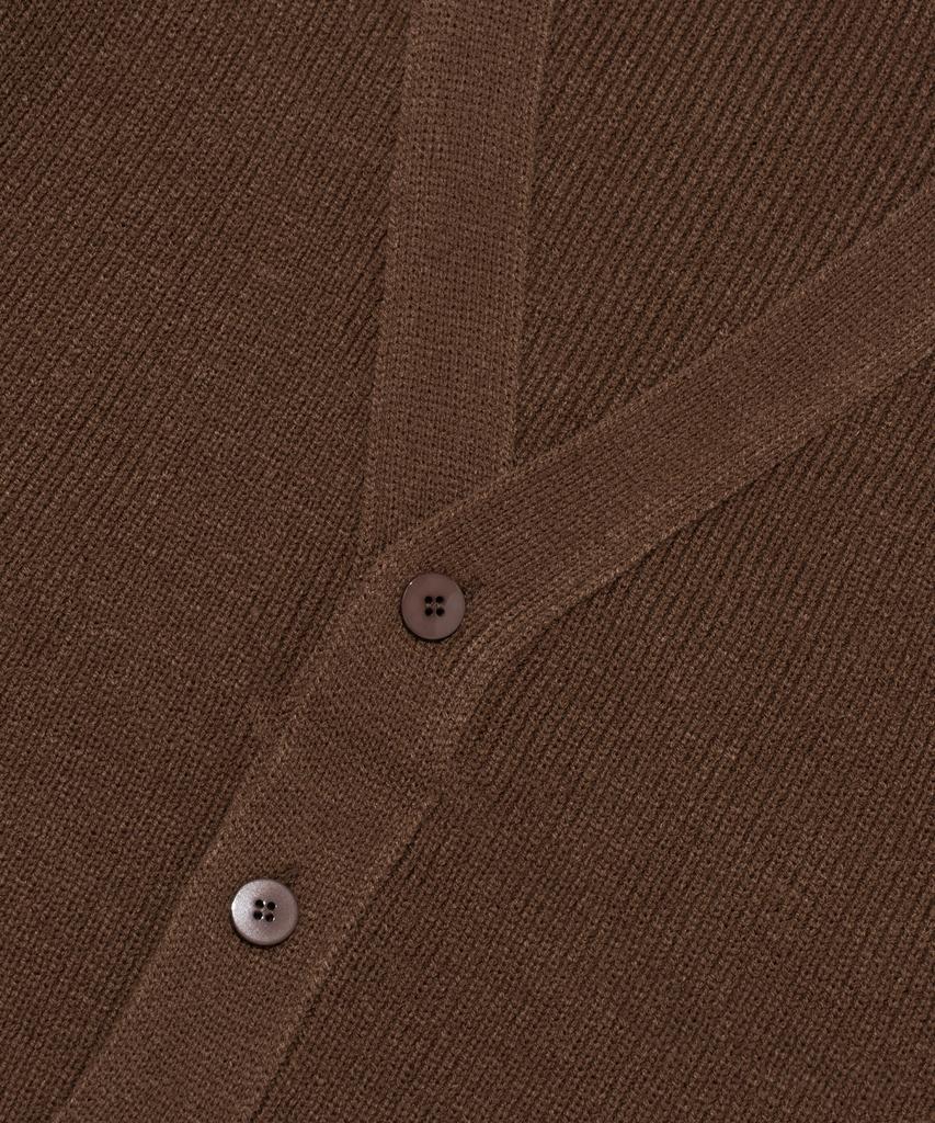 Cargobros Heritage Knit V-Neck Cardigan (Brown)