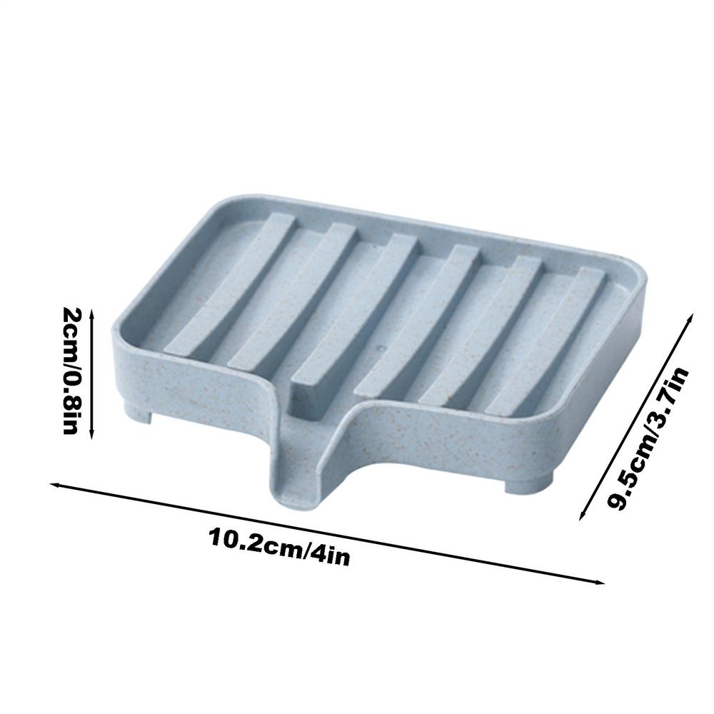 Bathroom soap box, soap holder, easy to clean, anti slip storage box, Portable Soap Storage Containers синий