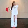 American high street pure cotton white short-sleeved t-shirt women's new summer loose large size trendy brand design half-sleeved top
