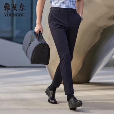 Men's Spring/Summer Business Casual Straight-Leg Pants