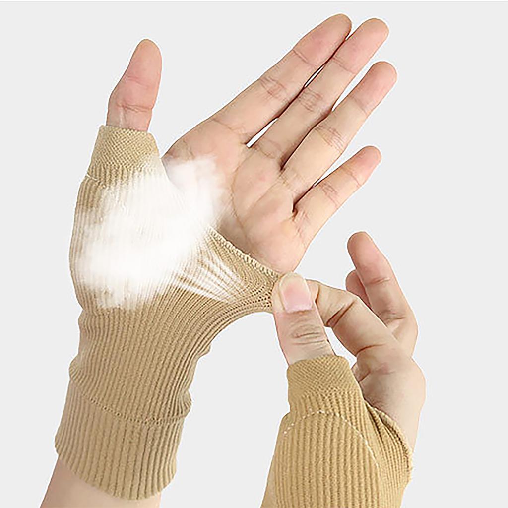 Arthritis Compression Gloves, Half-Finger Breathable Sports Arthritis Carpal Tunnel Gloves For Women Men