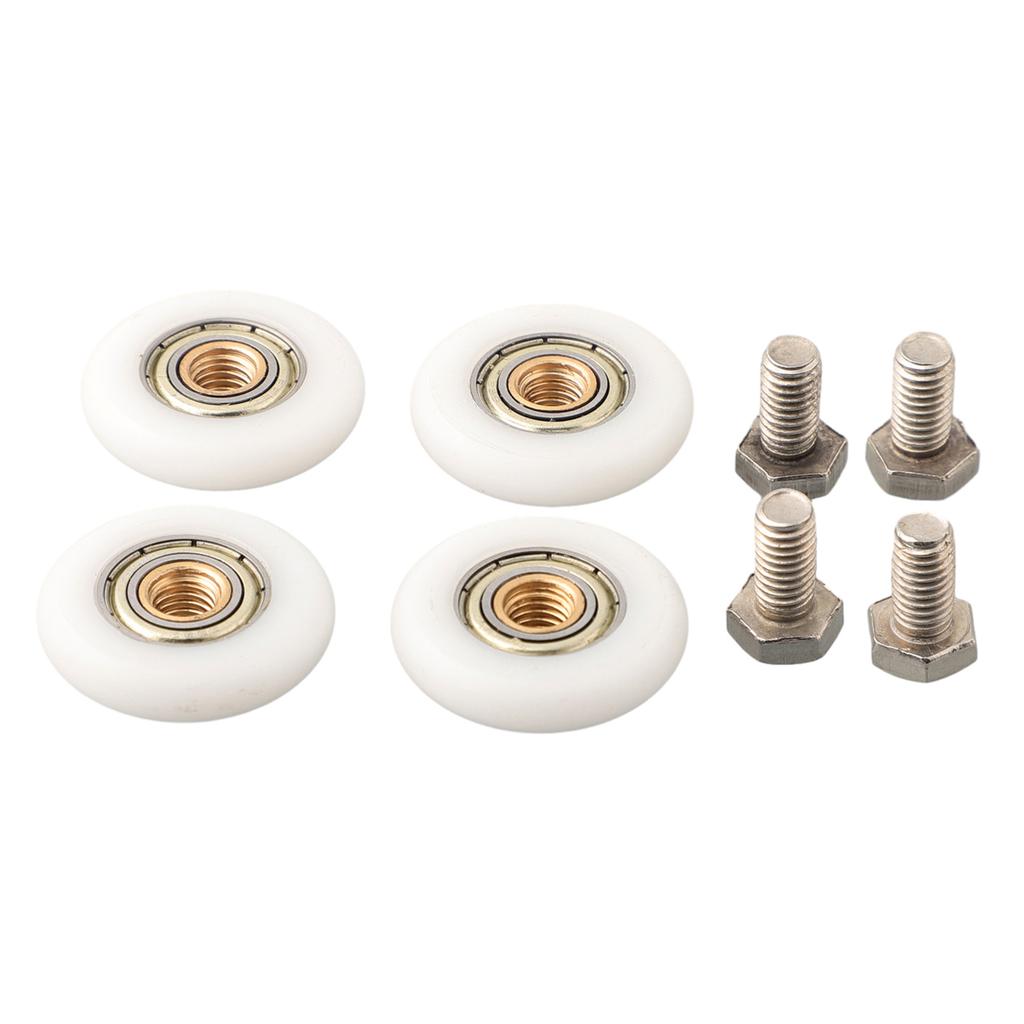 Roulettes Roues pour Porte de Douche 1Set 20/23/25/27mm 4pcs