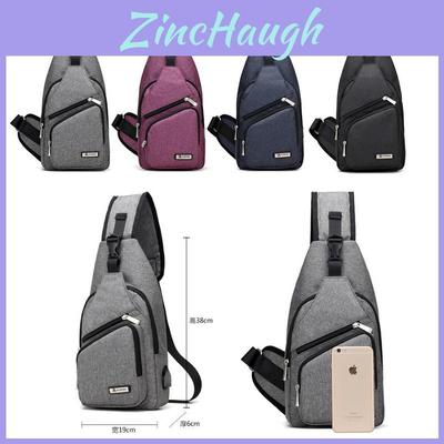 Elegante Bolso de Carga USB para Hombre con Tela Oxford Duradera y Correa de Hombro Ajustable