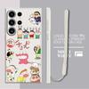 Fashion Crayon Shin-chan Case for Samsung Galaxy S25 S25Edge S21 Plus S23 Note 20 10 Ultra S20 FE S22 S24 Ultra Phone Cover