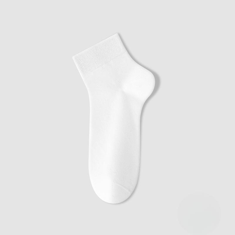 

Женские весенне-летние хлопковые влагоотводящие антибактериальные дезодорирующие бесшовные носки-трубы 1 pair белый