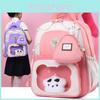 Kinder Oxford Stoff Schulrucksack Mit Gebogenen Schultergurten Für Kindergartenkinder