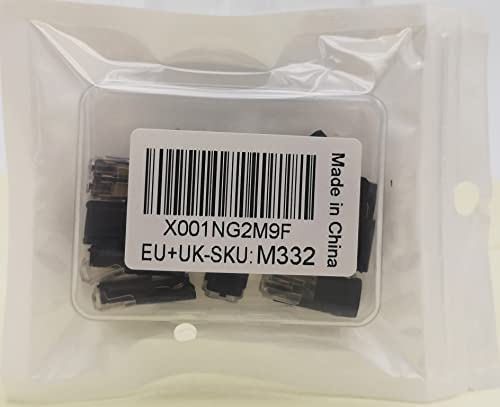 CTRICALVER 10pcs 2-needle Low Voltage General-purpose Connector Wire Connector, Wiring Connector, Non-peeling Push-type Design I-type Connector F