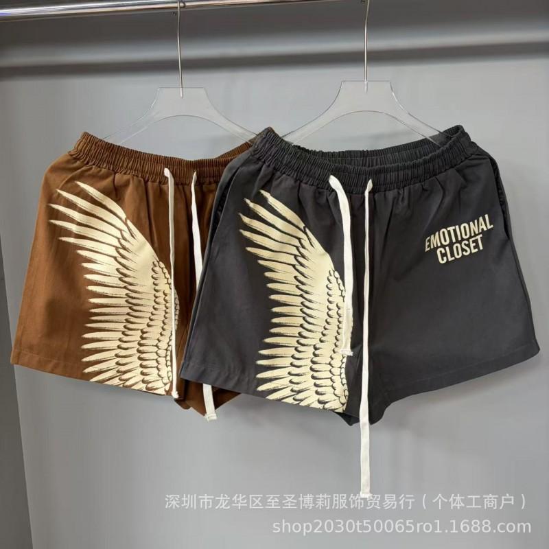 Unisex Vintage American Style Loose Fit Cotton Tee With Embellished Letter Print Round Neck Short Sleeve