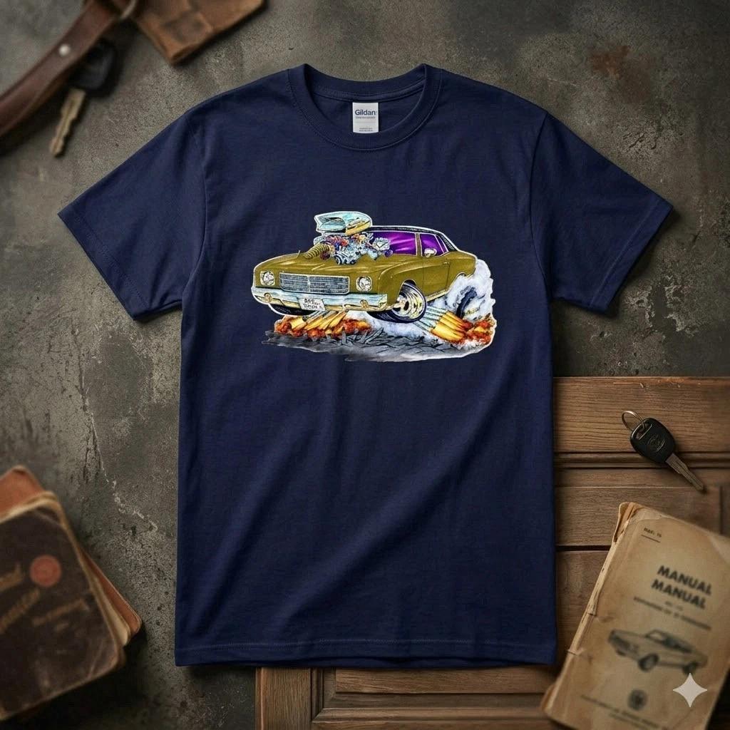 NEW! 1970-72 Classic Car T Shirt Vintage Auto Graphic Tee Free Ship S