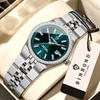 BINBOND new 7272 fashionable women's quartz watch timing waterproof night light dual calendar women's stainless steel watch