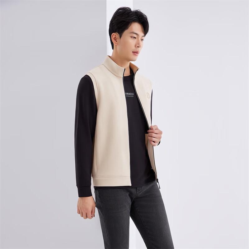 LEXTON Men's Stand-Collar Zipper Vest