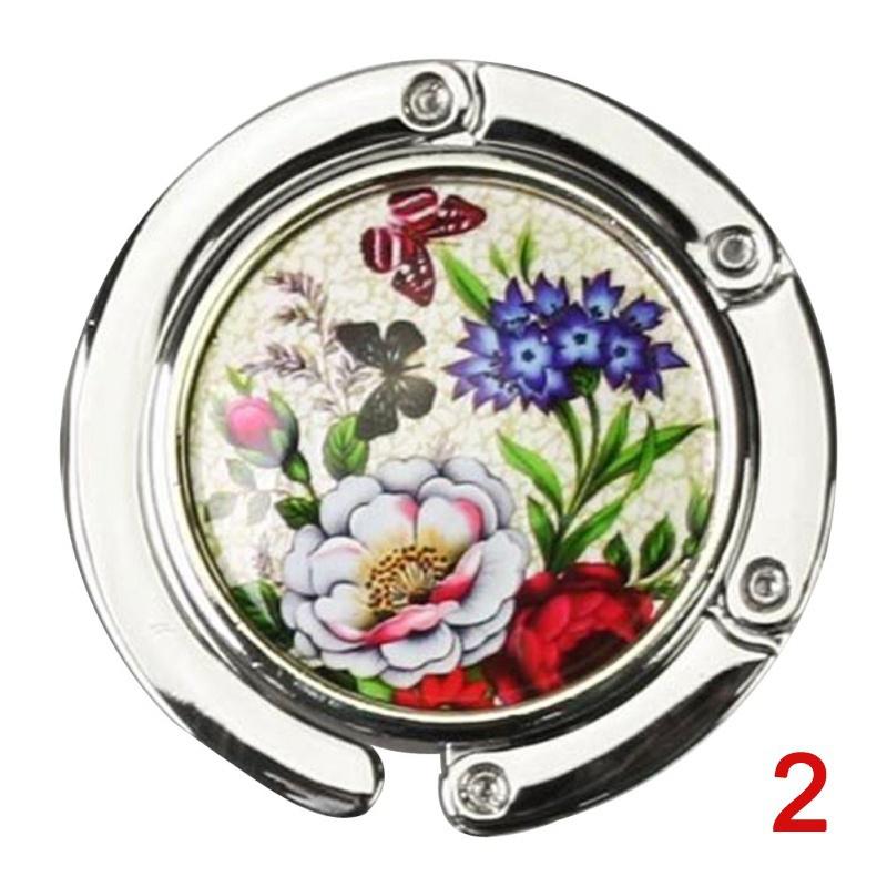 Folding Handbag Bag Purse Hook Hanger Holder Butterfly/Dragonfly/Peacock Gift