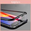 Iphone X 78 Plus Luxury Magnetic Metal Frame Tempered Glass Back Case Cover