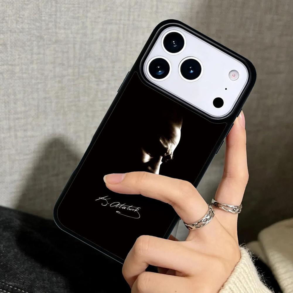Capa Case for iPhone 17 Air 16 Pro Max 15 Plus 11 13 Mini 14 12 Back Phone Cover Turkey Mustafa Kemal Ataturk