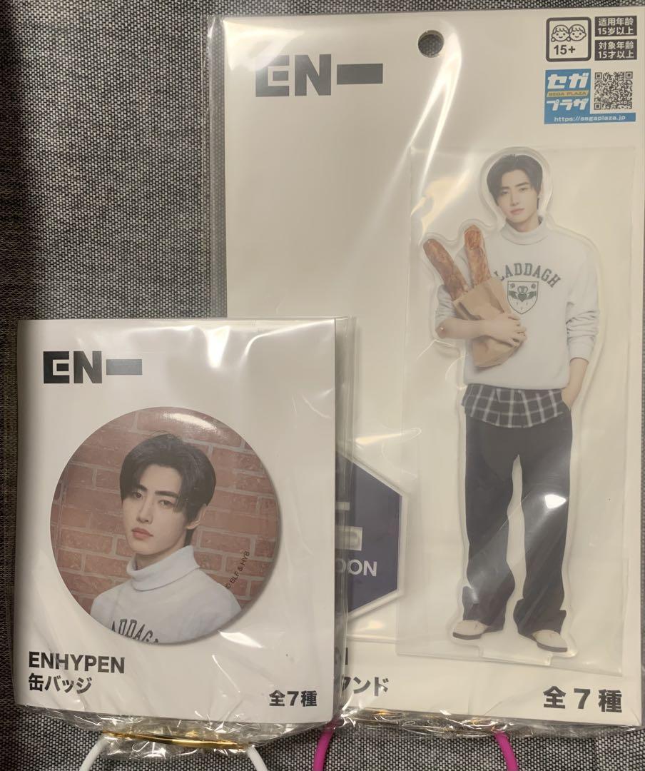 

[USED] EN- ENHYPEN Sunghoon Acrylic Stand & Can Badge