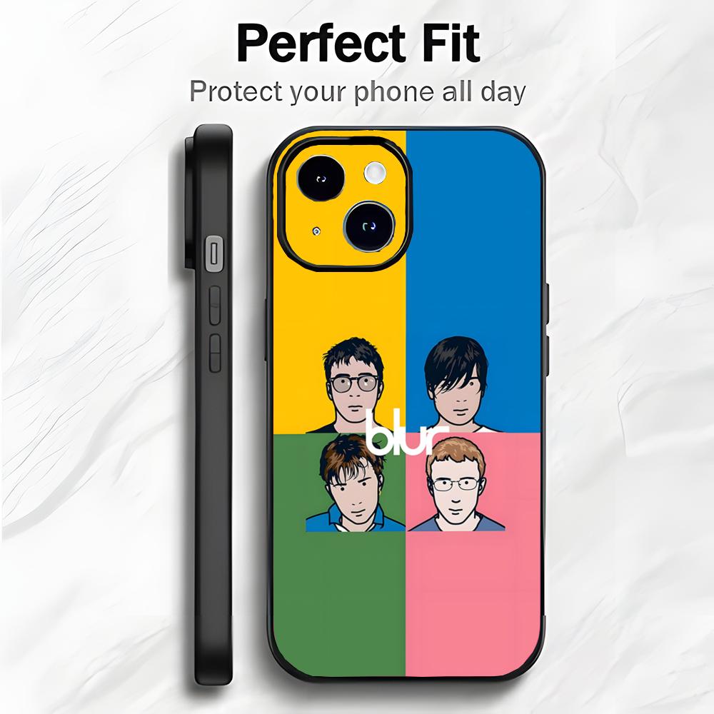 

Britpop Iconic Band B-Blur Phone Case Phone Case Soft Packaging Lightweight For iPhone17 16 15 14 13ProMax iphone12promax