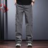 Jieleinuo Men's American Retro Loose Straight Outdoor Work Pants