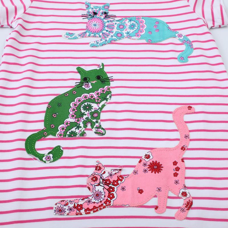 Children's dress summer new short sleeve children's dress knit children's dress distribution