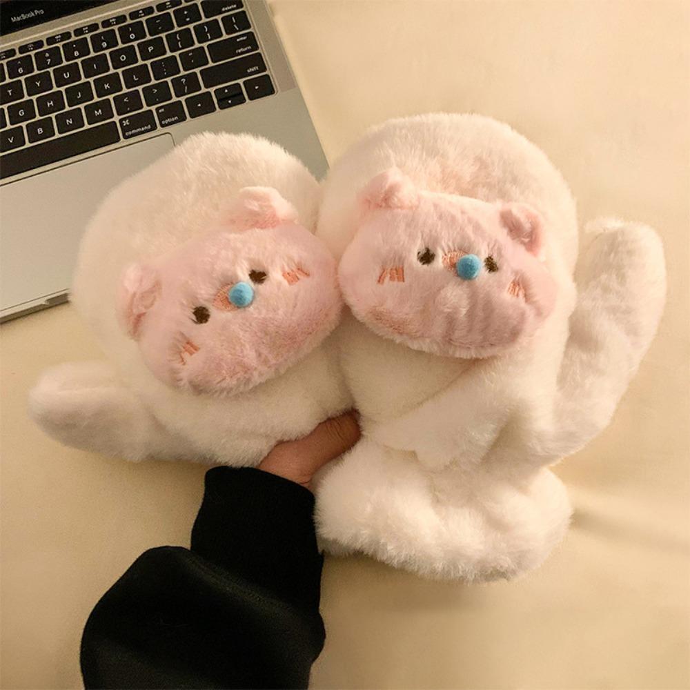 Thicken Windproof Cross Scarf Plush Neck Warmer New Neckerchief Wrap  Winter