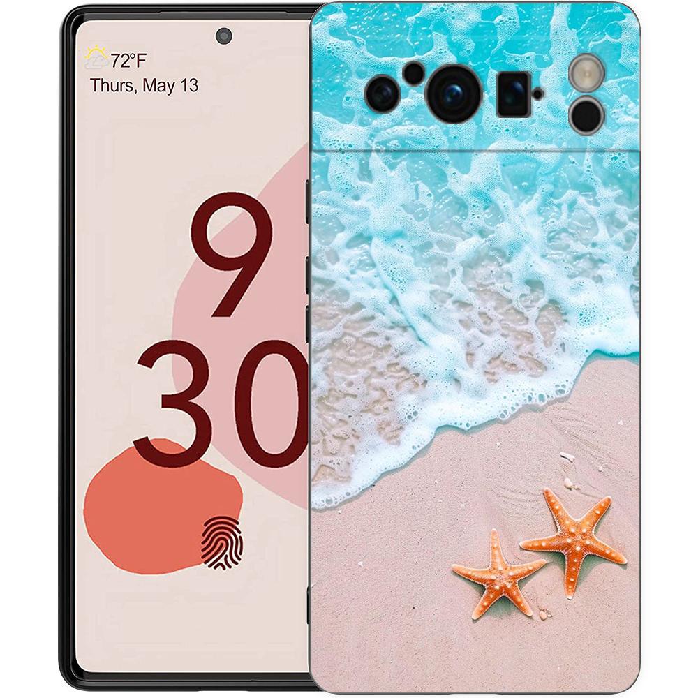 Blue Sea Ocean Waves Phone Case For Google Pixel 9 8 9A 8A 7 7A 6 Pro XL 6A 5G Black Soft Back Luxury TPU Cover