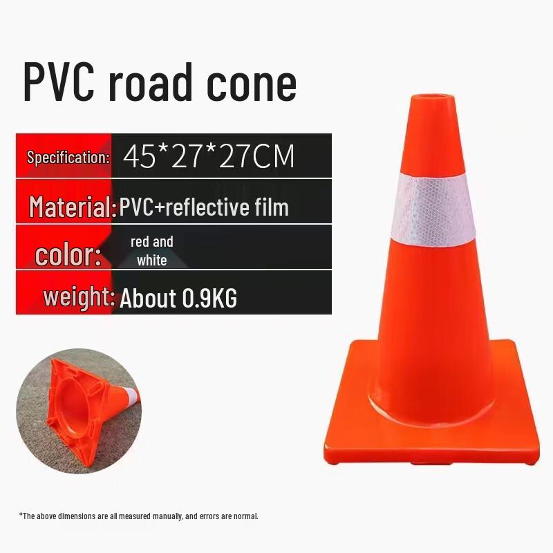 PVC Reflective Traffic Cone 45cm