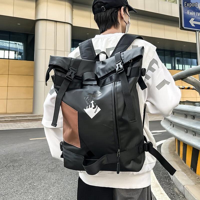 Li Shen Men's Casual Roll-top Backpack