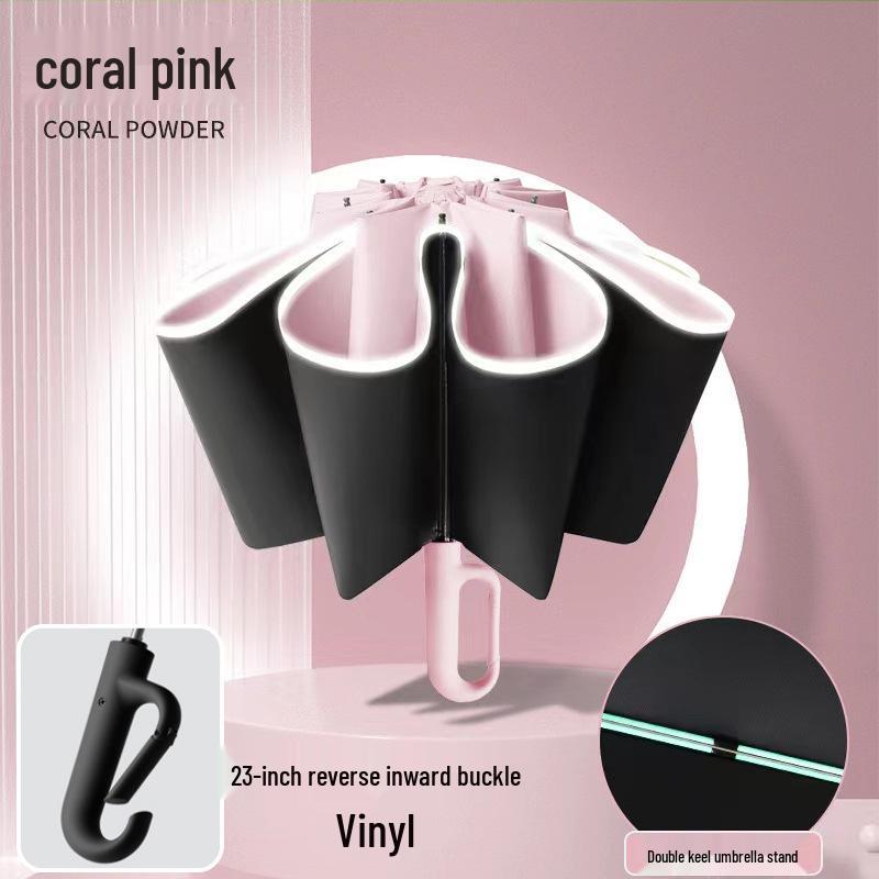 23" Double Rib Dual-Use Automatic Umbrella: Sun & Rain Protection for Two
