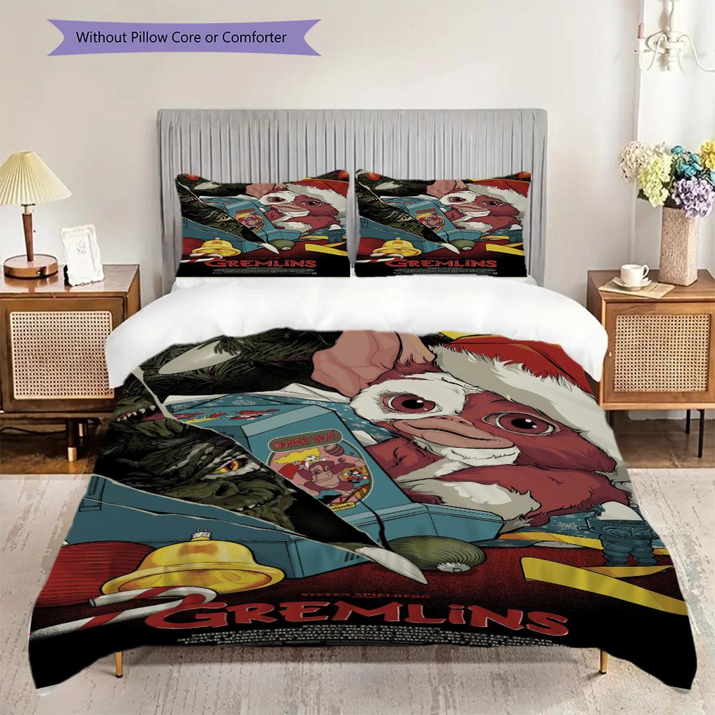 Gremlins 35Th Anniversary Special Edition Threepiece Set 1 Duvet Cover 2 Pillowcase Without Core Soft And Comfortable