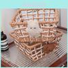 Style Handmade Paper Rope Woven Storage Basket For Jewelry And Snacks Organizer