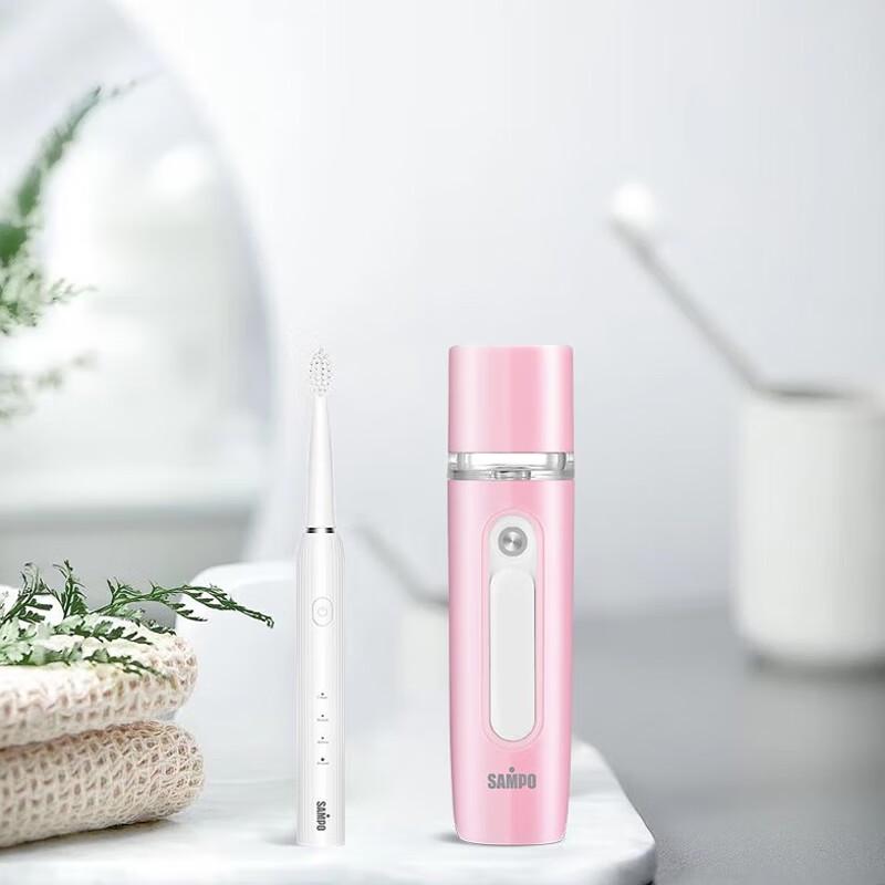 

SAMPO Smart Sonic Electric Toothbrush Gift Set with Nano Sprayer