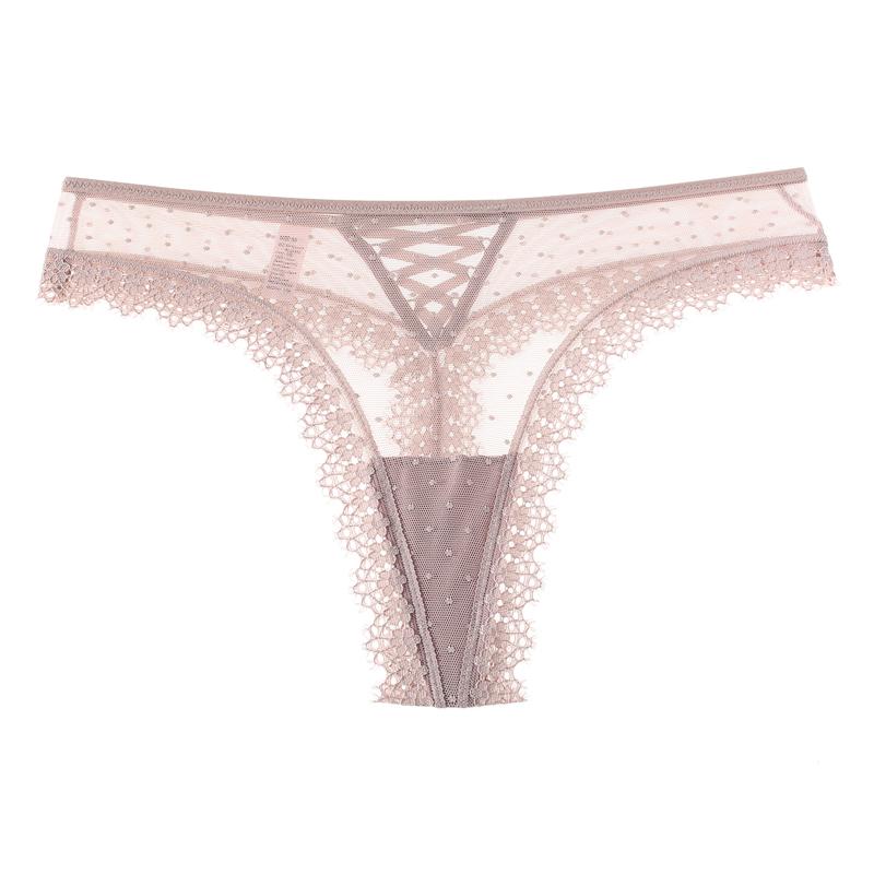 Sexy Women Lace Panties Low-waist Underwear Thong Female G String Breathable Lingerie Temptation Embroidery Intimates