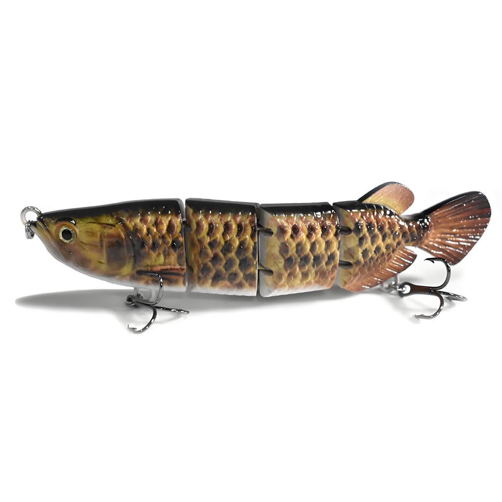 Golden Dragon Multi-jointed Sinking Fishing Lure, 4 Sections, 150mm/34.6g