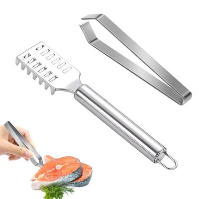 Fish Scale Removal Boner Set of 2 Tweezers Scaling Remover