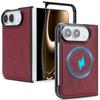 Luxury Business Magnetic Leather Phone Case for iPhone Ultra for Magsafe Shockproof  Wear Resistant Comfortable Grip SlimCover