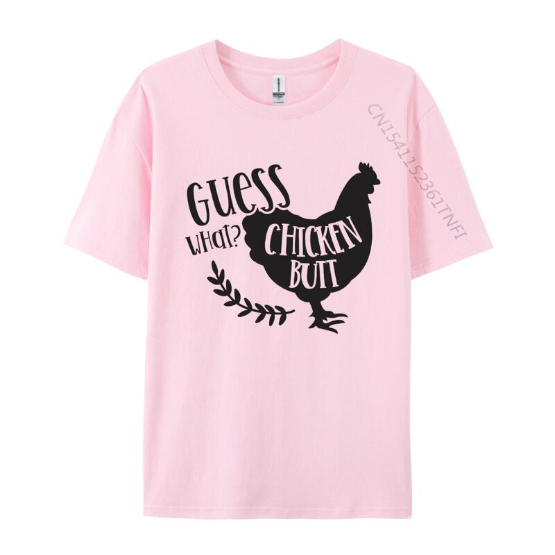 Guess What Chicken Butt Tshirt Vintage Unisexs Gift TShirt Unisex Top TShirts Premium Cotton Tops Shirt Casual
