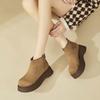 Snow Boots, Thick-soled Height-increasing Shoes, New Women's Boots, Fleece Cotton Boots, Short Boots