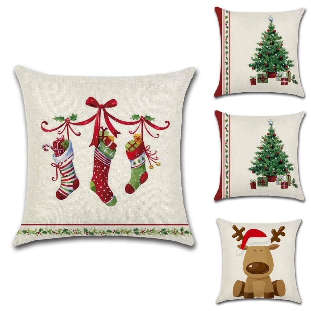 Vibrant Multicolor Christmas Cushion Cover Perfect For Holiday Home Decor