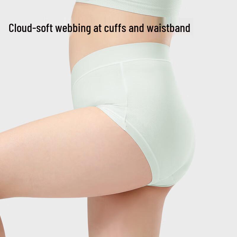 Duoduomian Women's High-Waist Antibacterial Cotton Underwear 3-Pack