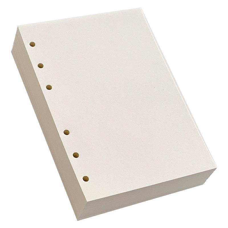 Munken Crème-kleurige Lichtgewicht Losbladig Notitieboekpagina's, 100g, A6/A7/M5, Inktbestendig, Oogvriendelijk.