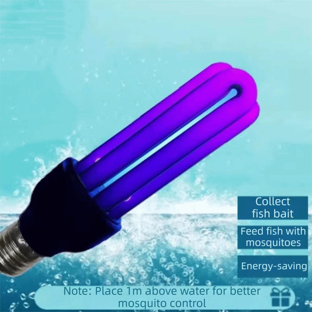 Straight Bulb Purple Light UV Light Bulb AC220V E27 Base Black Light CFL Bulb Black 220V Ultraviolet Fluorescent Light Fish Pond
