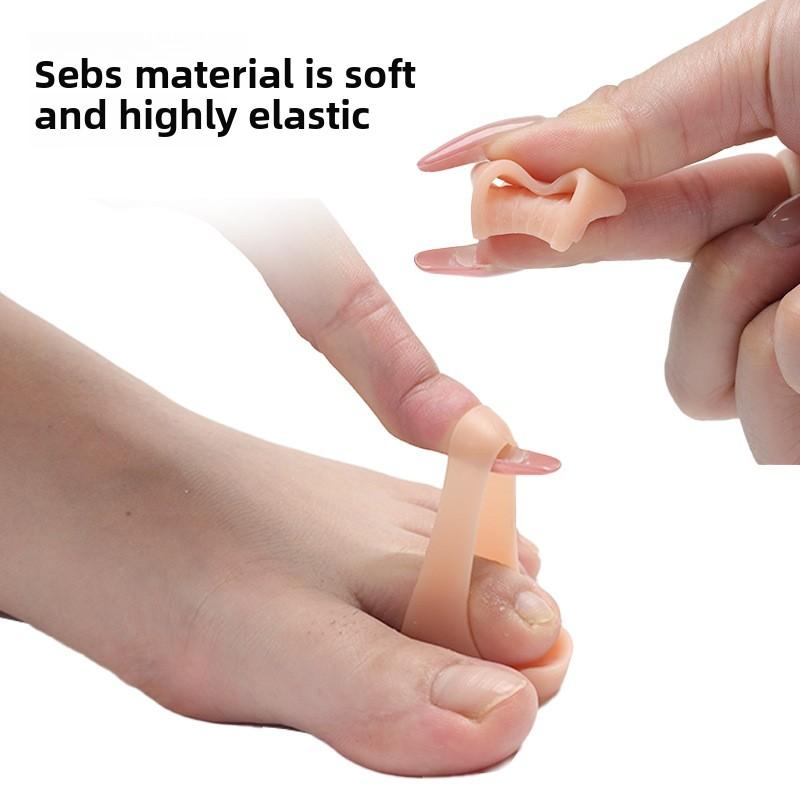 1 Pair Toe separator silicone toe cover toe splitter foot care tool