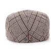 Sombrero Hombres Mujeres Boina Otoño e Invierno Gorra Retro Adelante Sombrero de Pintor Inglaterra Ocio al Aire Libre Tweed Gorra de Lengua de Pato