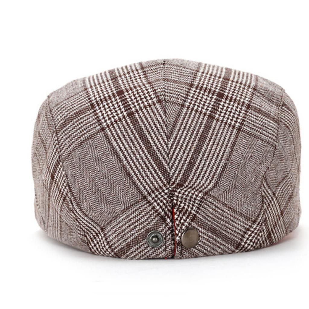 Sombrero Hombres Mujeres Boina Otoño e Invierno Gorra Retro Adelante Sombrero de Pintor Inglaterra Ocio al Aire Libre Tweed Gorra de Lengua de Pato