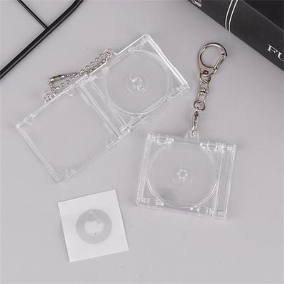 Mini Nfc Functional Cd Disc Case Key Chain Peripheral Commemorative Album Key Holder For Diy Backpack Pendant