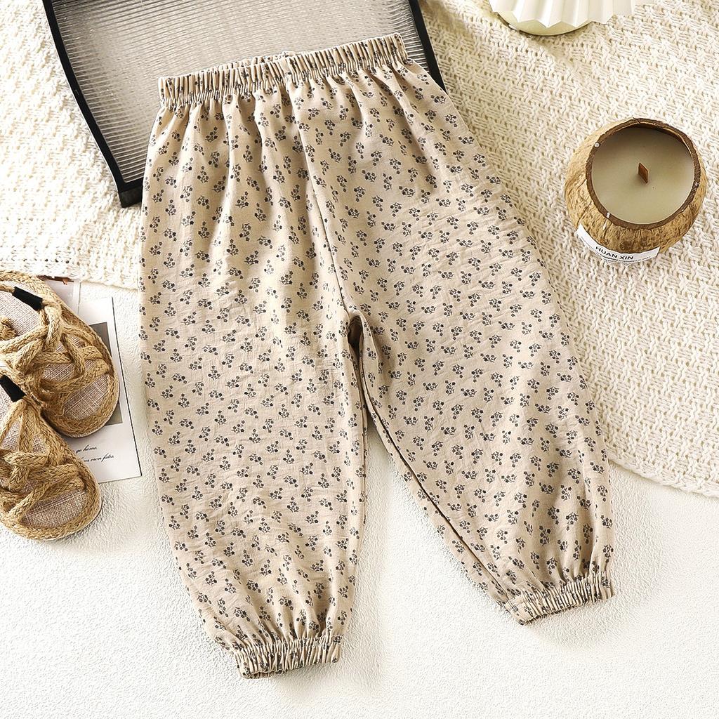 Children's Pants for Summer Breathable Mosquito Proof Pants for Boys and Girls Lantern Pants for Children Baby Thin Pants for Children