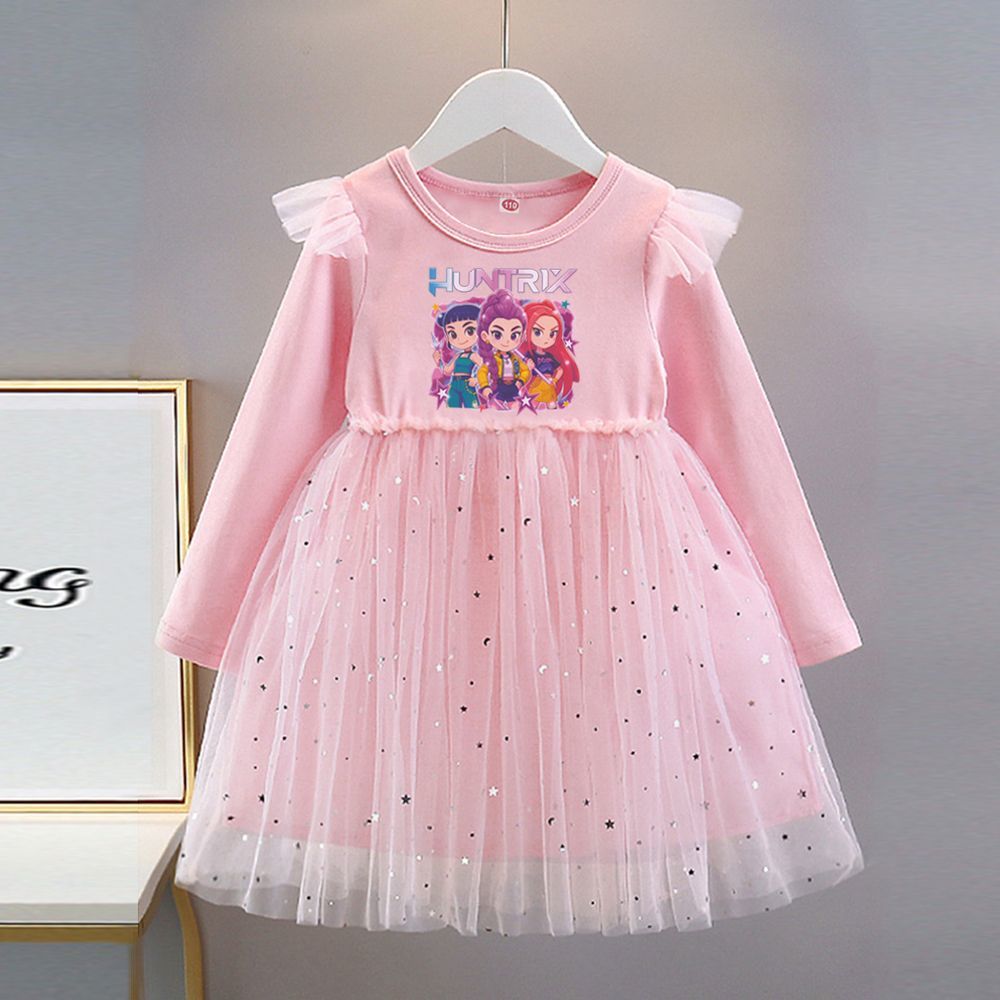 Little Witch Hunters Dress Spring/Fall Children s Long-Sleeve Princess Puffy Dress 90